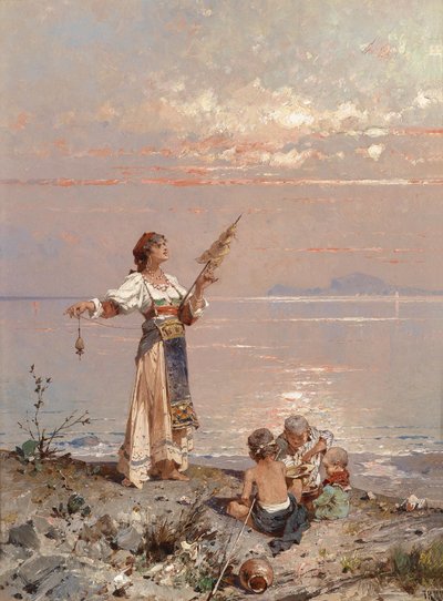 In the Bay of Naples by Franz Richard Unterberger